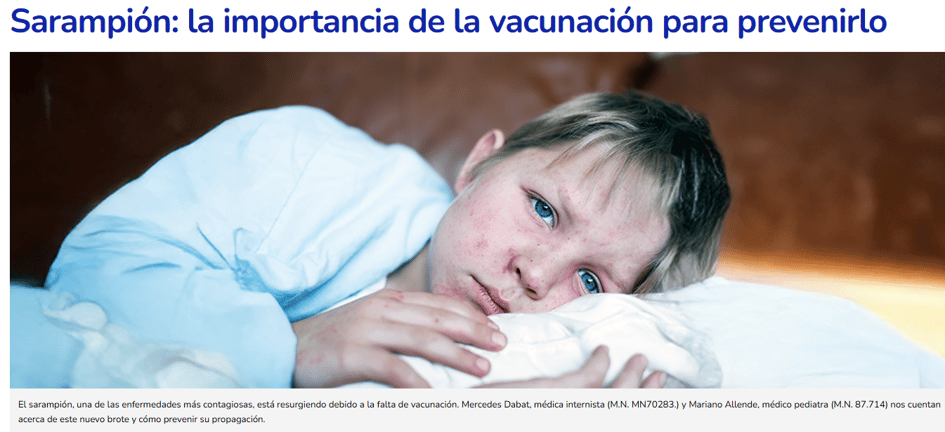 sarampión cómo prevenirlo